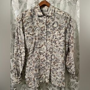 Vintage Escada for Bergdorf Goodman Floral Blouse Size 38